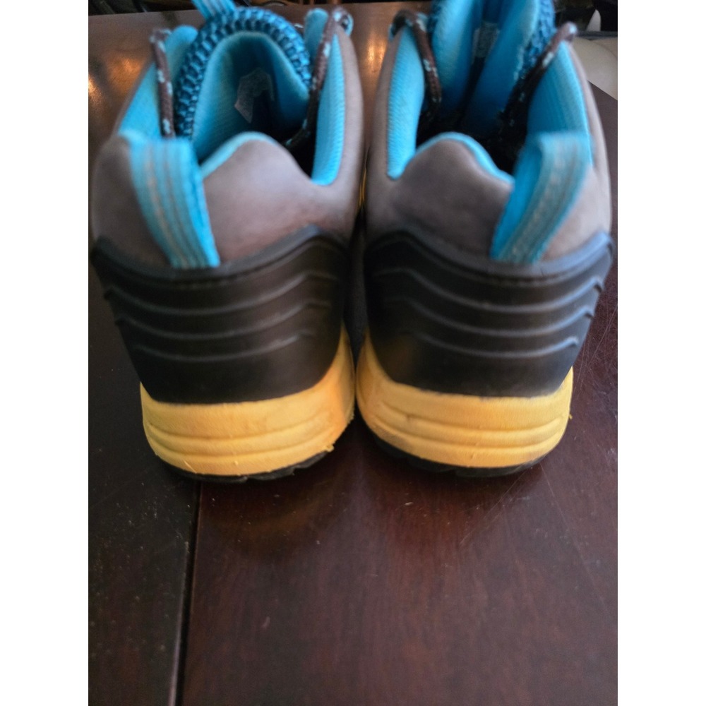 Keen Womens Hiking Shoes Grey Blue Yellow Waterproof Low Top S1010146 Size 7 - Picture 7 of 8